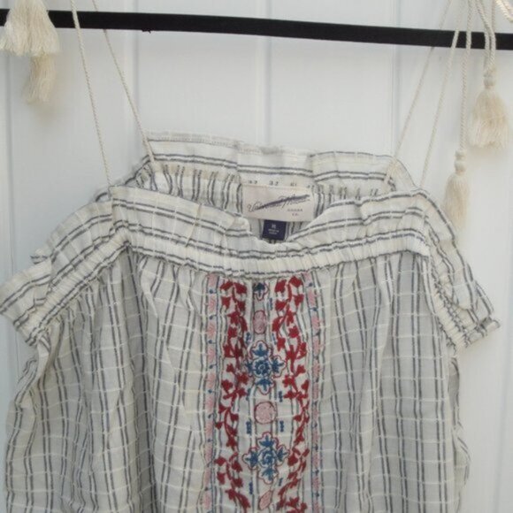 Knox Rose Top Women's Size XL 100% Cotton Embroidered Boho Summer Vacation - Picture 2 of 3